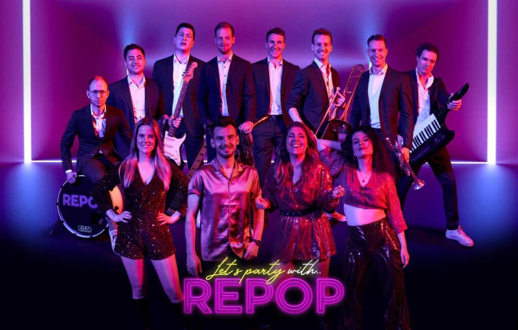 Coverband REPOP boeken bij ONLY BANDS - De beste coverband voor jouw feesttent!